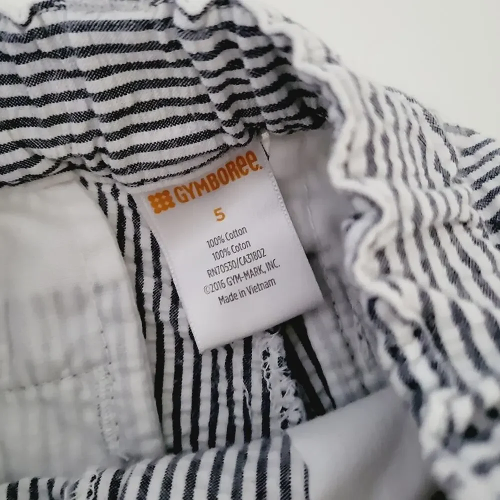 5 Gymboree seersucker shorts